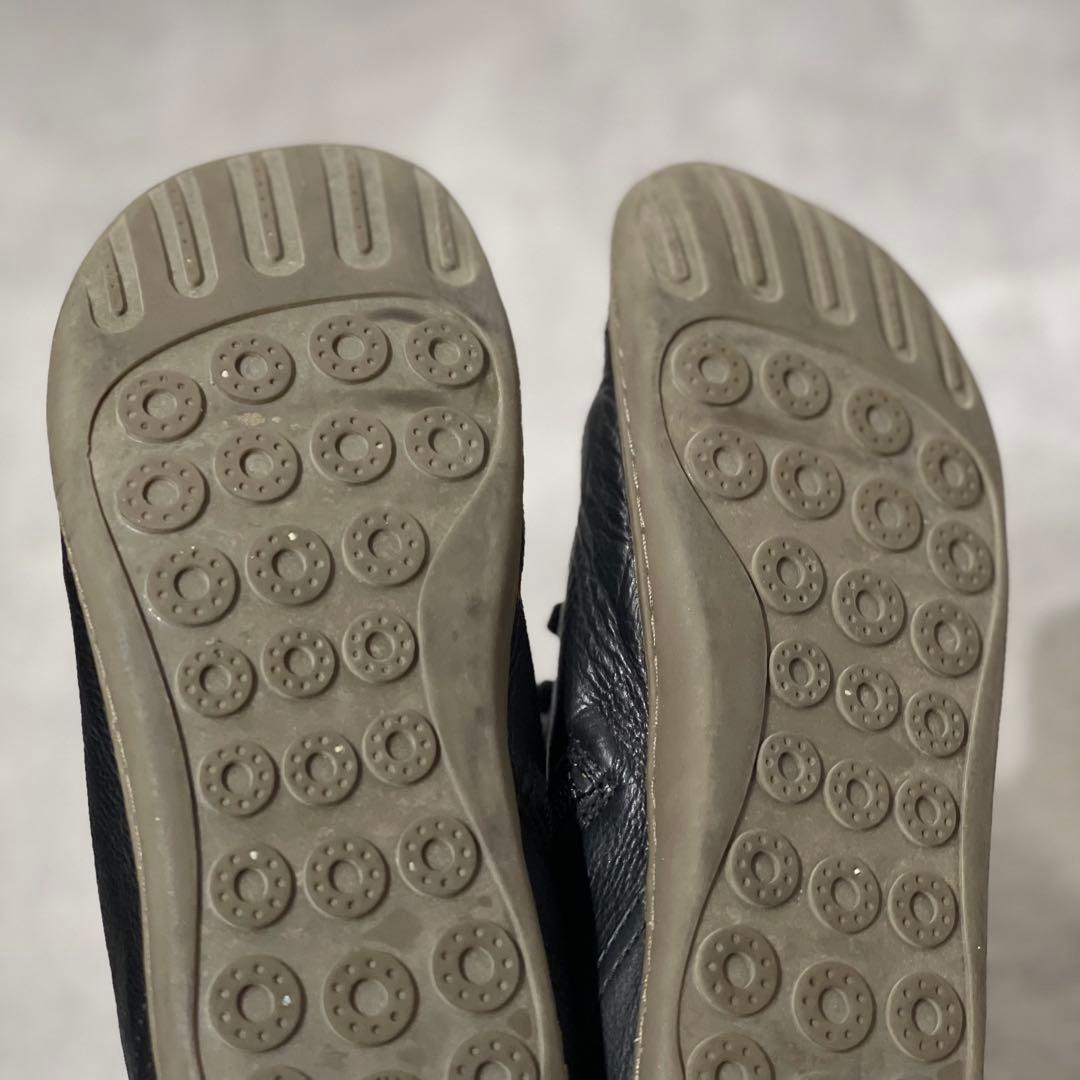 美品》カンペール ペウカミハイカット サイドジップ ブラック 38