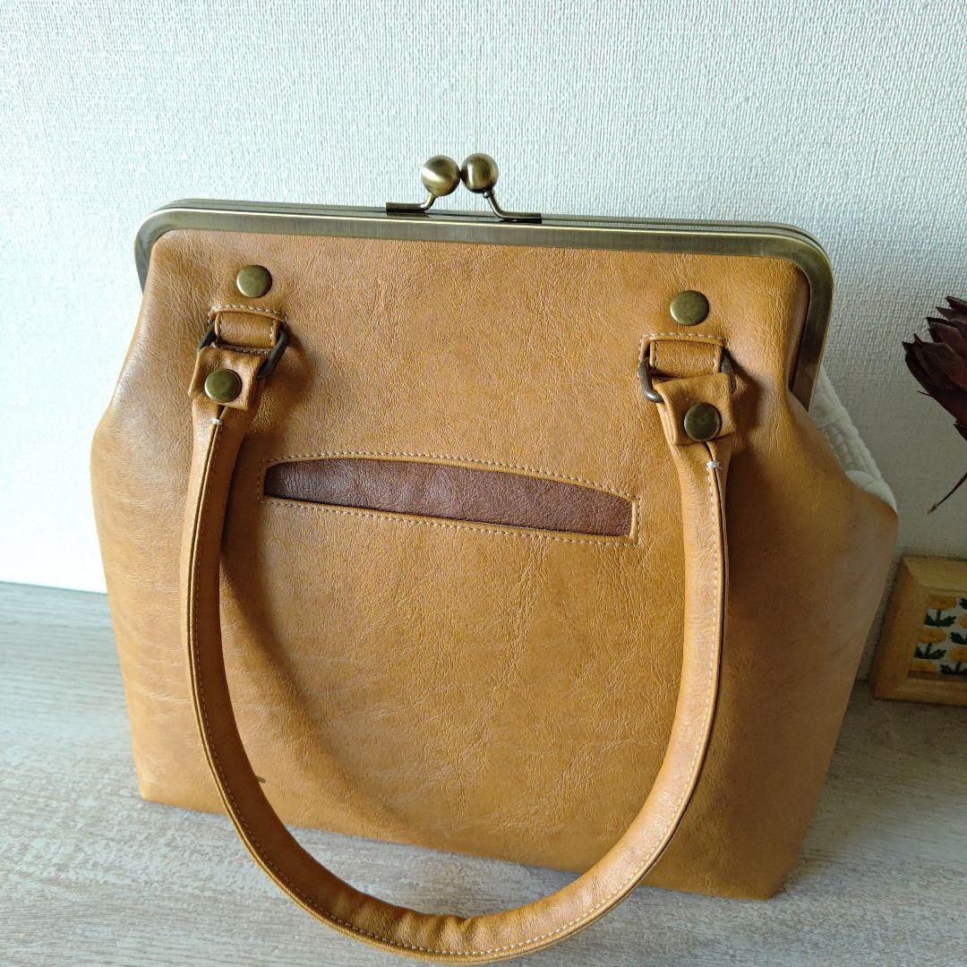 runa 様】ハンドバッグ アランニット レザー ハンドメイド