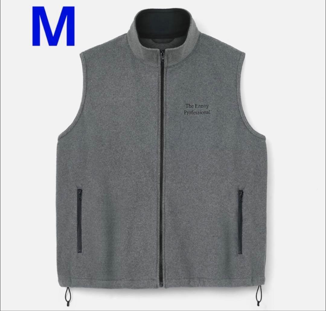 【M】The Enroy Professional グレー ベスト ボンマックス FACE MIX（フェイスミックス） メンズベスト グレー M