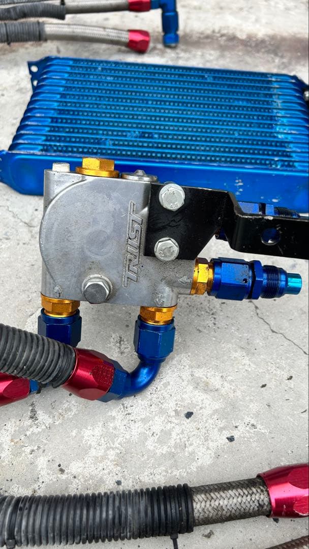 TRUSTオイルクーラー13段 jzx90 ジャンク TRUST（トラスト） GReddy グレッディ オイルクーラーキット 移動 13段