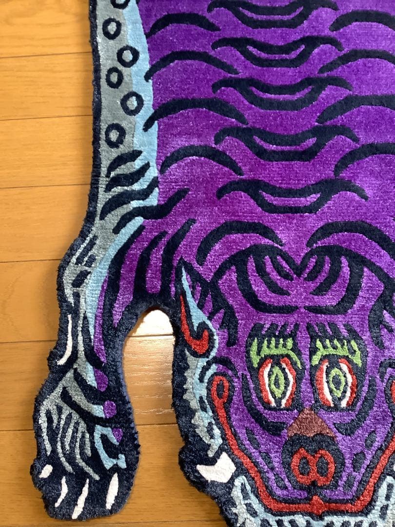 《 本物　新品　1点物 》 シルク　チベタンタイガー　虎　S 約80センチ　a
