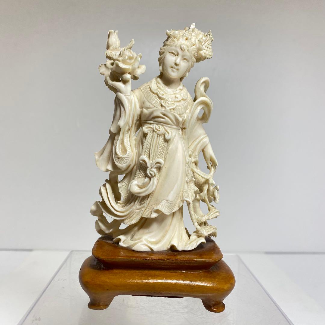 極上　天女　置物　h13.5cm/123g 東K8-0111☆2F タエチ