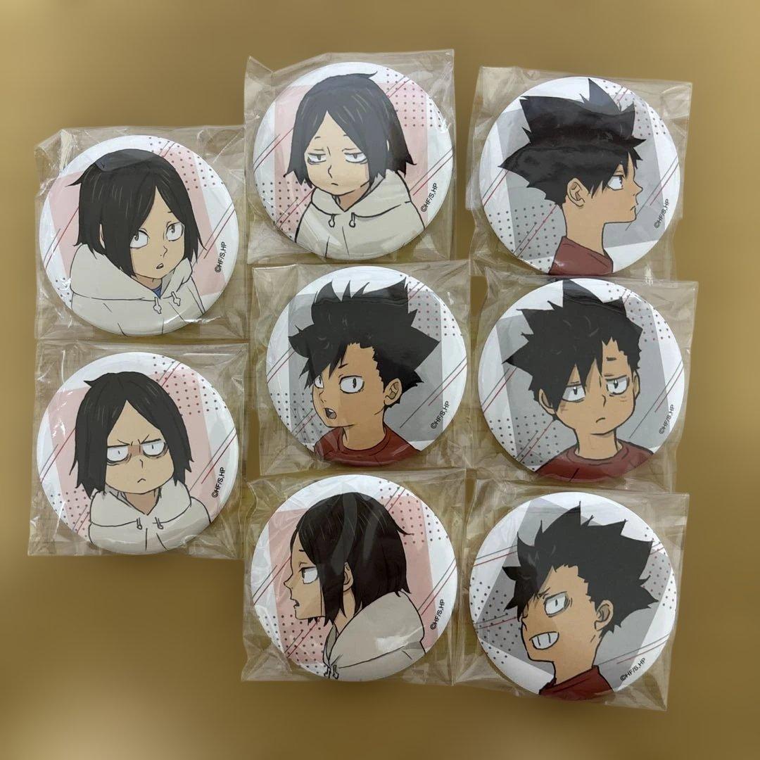 ハイキュー!!缶バッジ 8個セット 黒尾鉄朗、孤爪研磨 - メルカリ