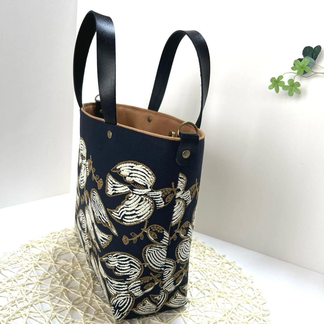 ミナペルホネン舟形トートバッグ ハンドメイド - メルカリ