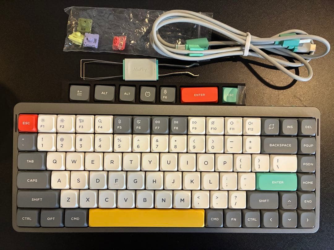 キーボード nuphy air75 v2 nuphy Air75 V2 Portable 75% Mechanical Keyboard,Wireless Keyboard