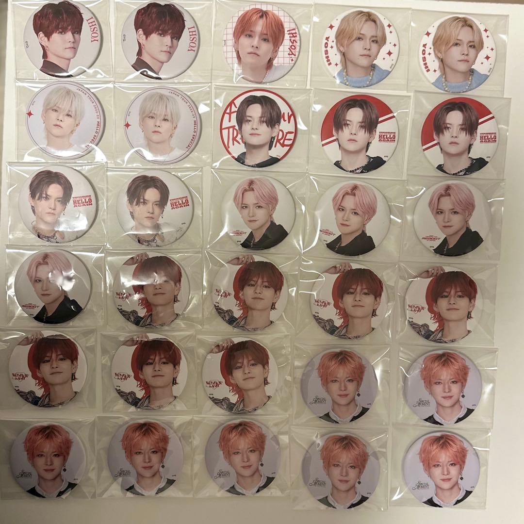 treasure ヨシ 缶バッジ まとめ売り TREASURE ヨシ まとめ売り SPECIAL MOMENT 缶バッジ 6000円 特典