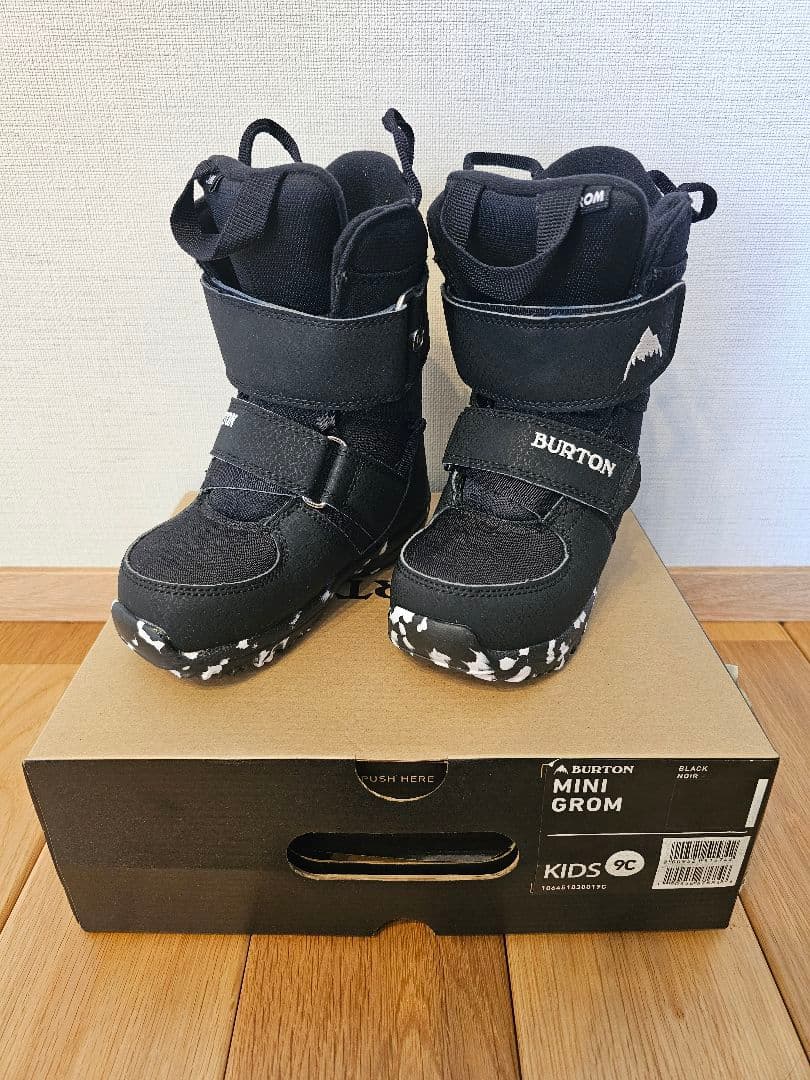 BURTON MINI GROM スノーボードブーツ キッズ 9C BURTON バートン MINI GROM スノーボード ブーツ キッズ ムラサキ