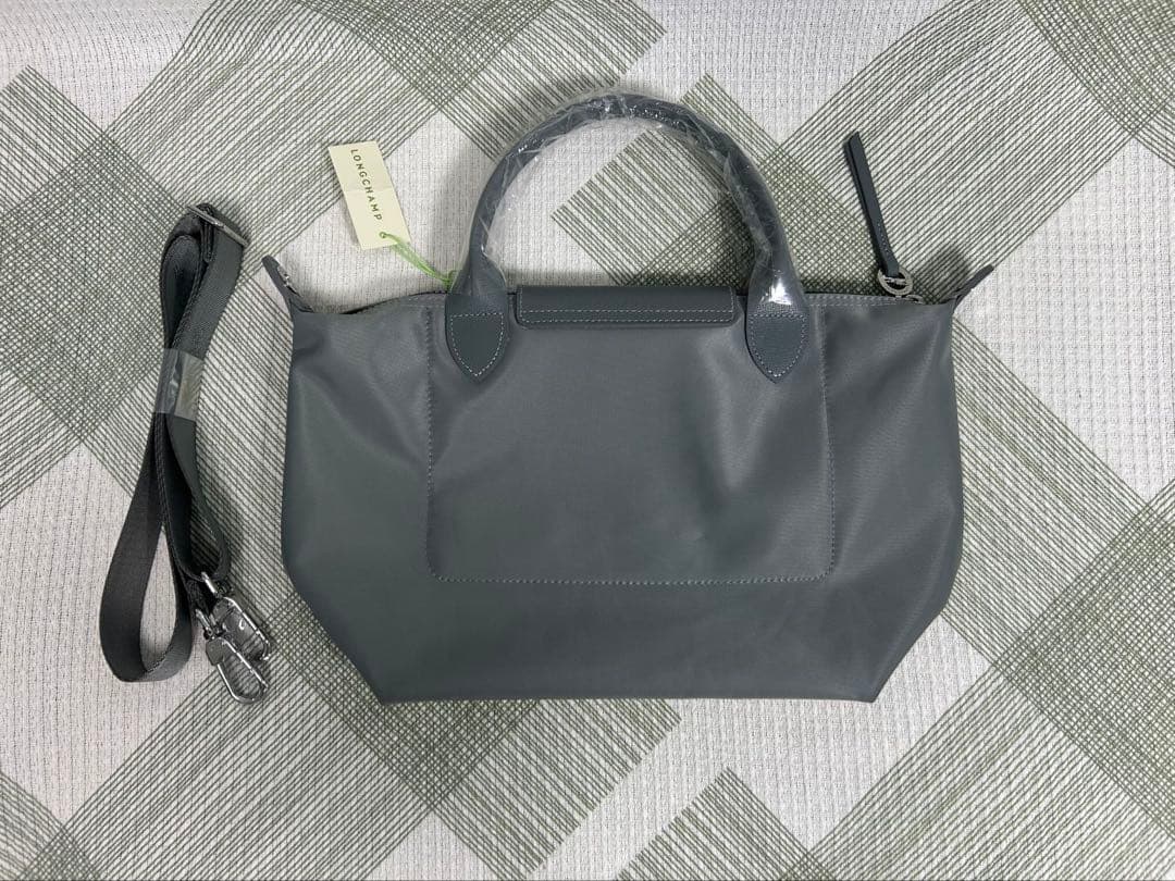 《LONGCHAMP》プリアージュ トップハンドバッグ　S/グレー
