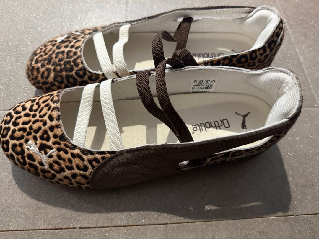 Puma ヒョウ柄 バレエシューズ 24.5cm