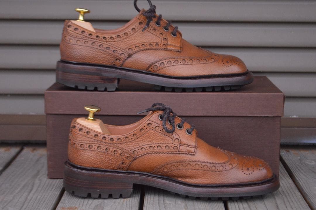 CHEANEY　AVON　C　5.5F　タンブラウン　シューツリー付き　エイボン
