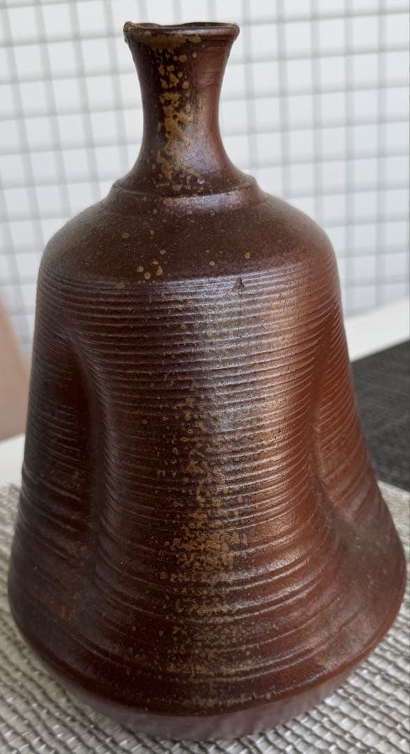 江戸時代 備前焼 焼締 臍徳利型保存壺 金直しあり 古陶 民藝】 - メルカリ