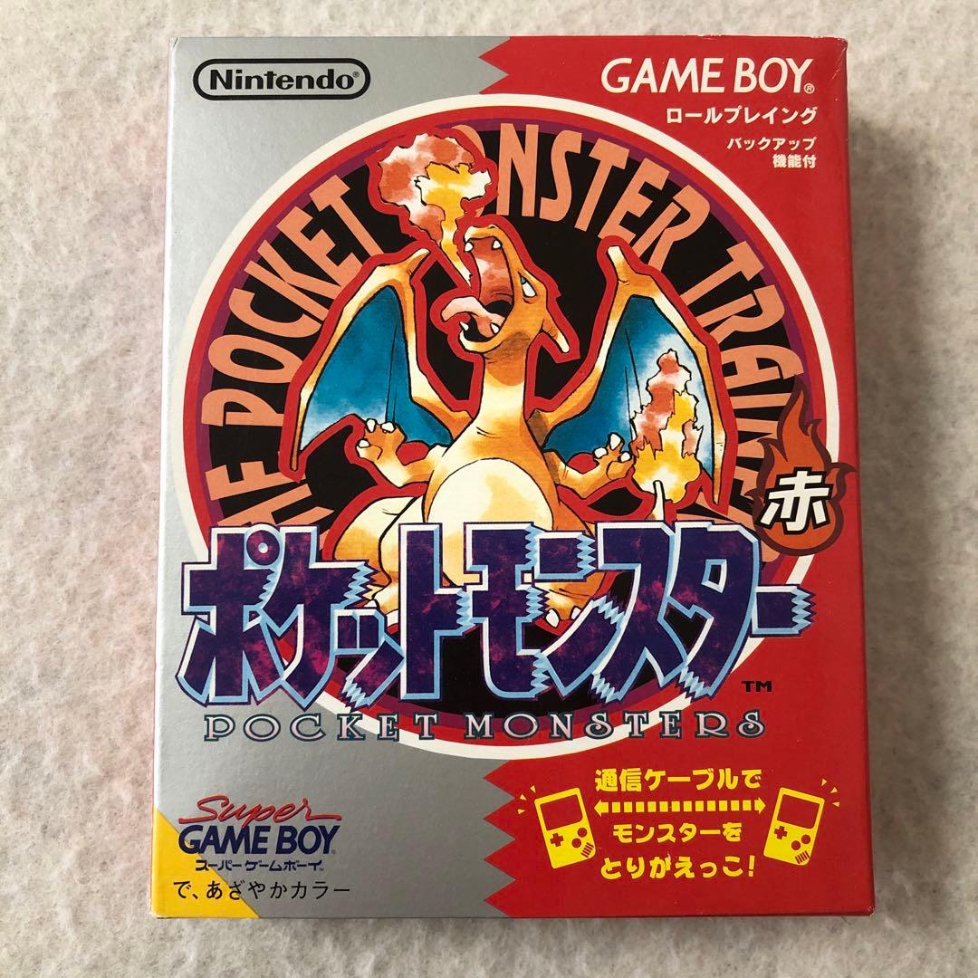 GB『ポケットモンスター 赤』箱.説明書.マップあり. - メルカリ