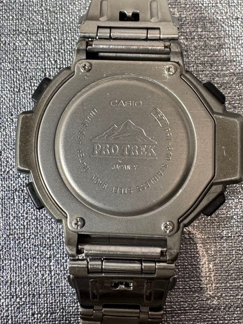 CASIO プロトレック PRT-610 高度・気圧・温度センサー チタンベルト