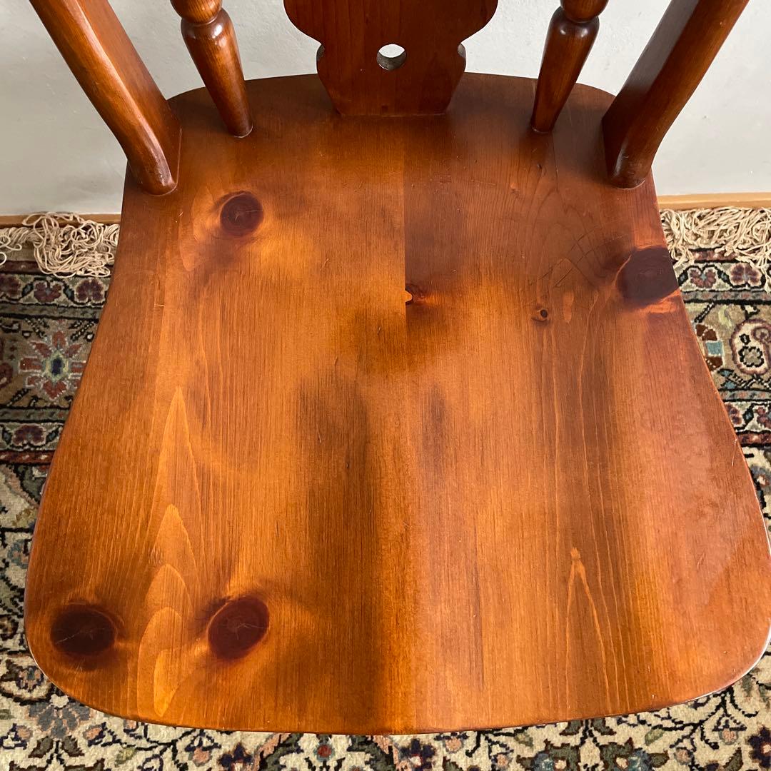 ② コスガ家具 ウィンザーチェア パイン材 ダイニングチェア