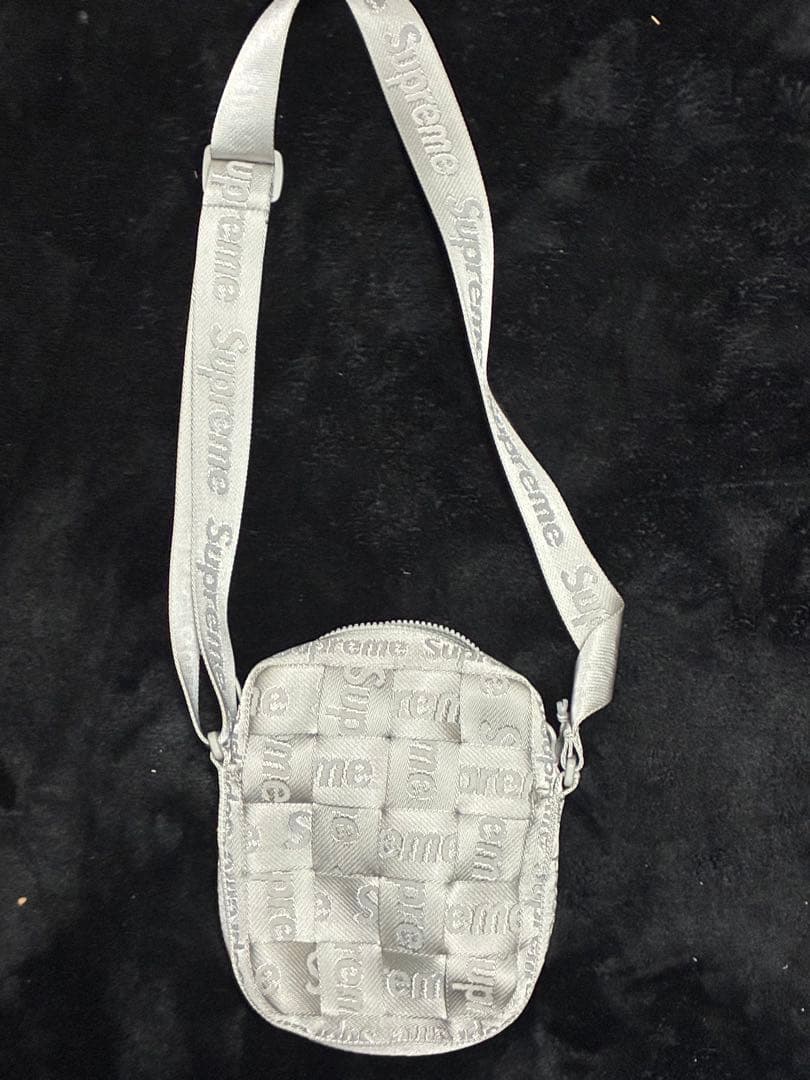 バッグ Supreme Woven Shoulder Bag \"Grey\" (24SS)