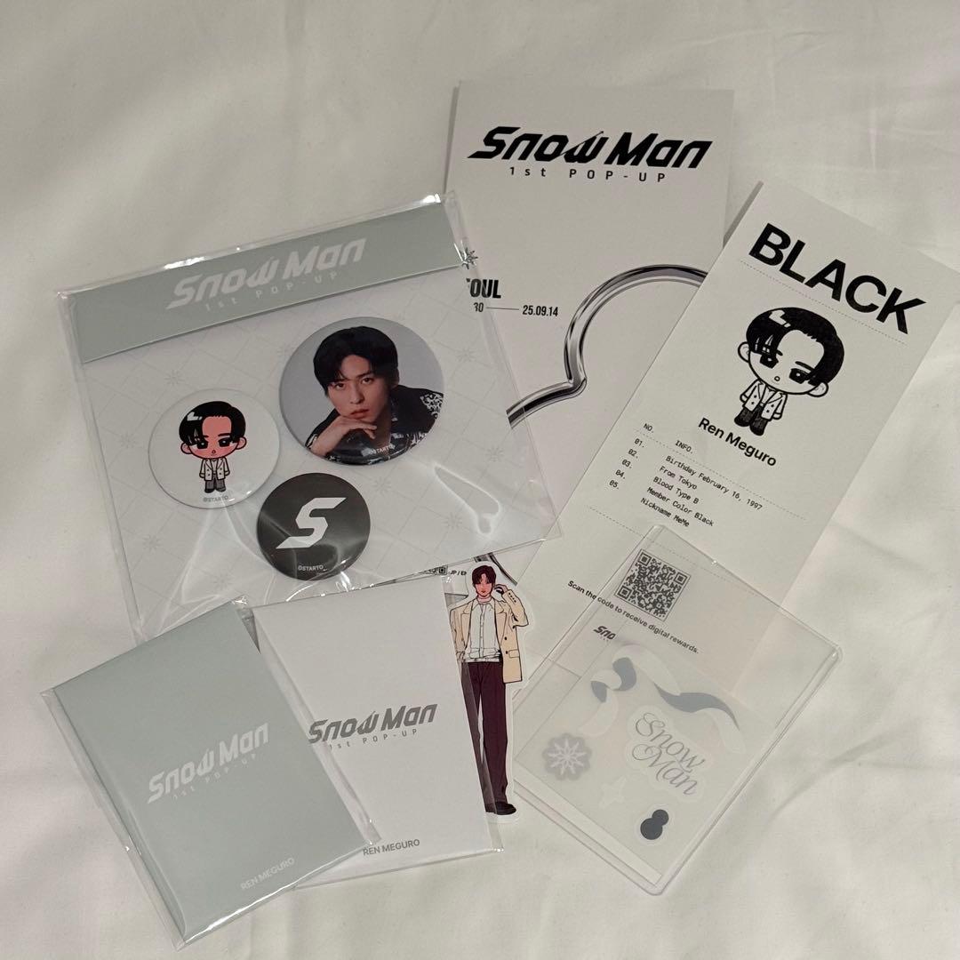 Snow Man ポップアップグッズ 目黒蓮セット - メルカリ