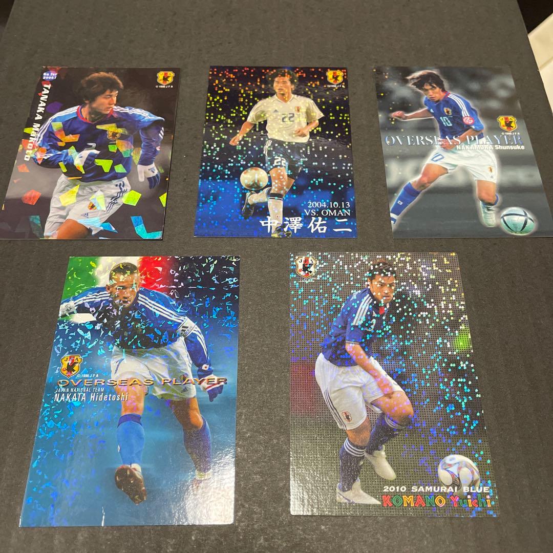レアカルビー Calbee Jリーグ チップス カード 日本代表 5枚 キラキラ