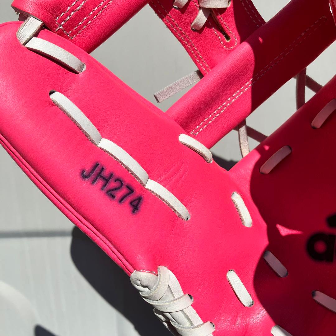 一般 軟式 グローブ オールラウンド 大人用 アディダス ピンク