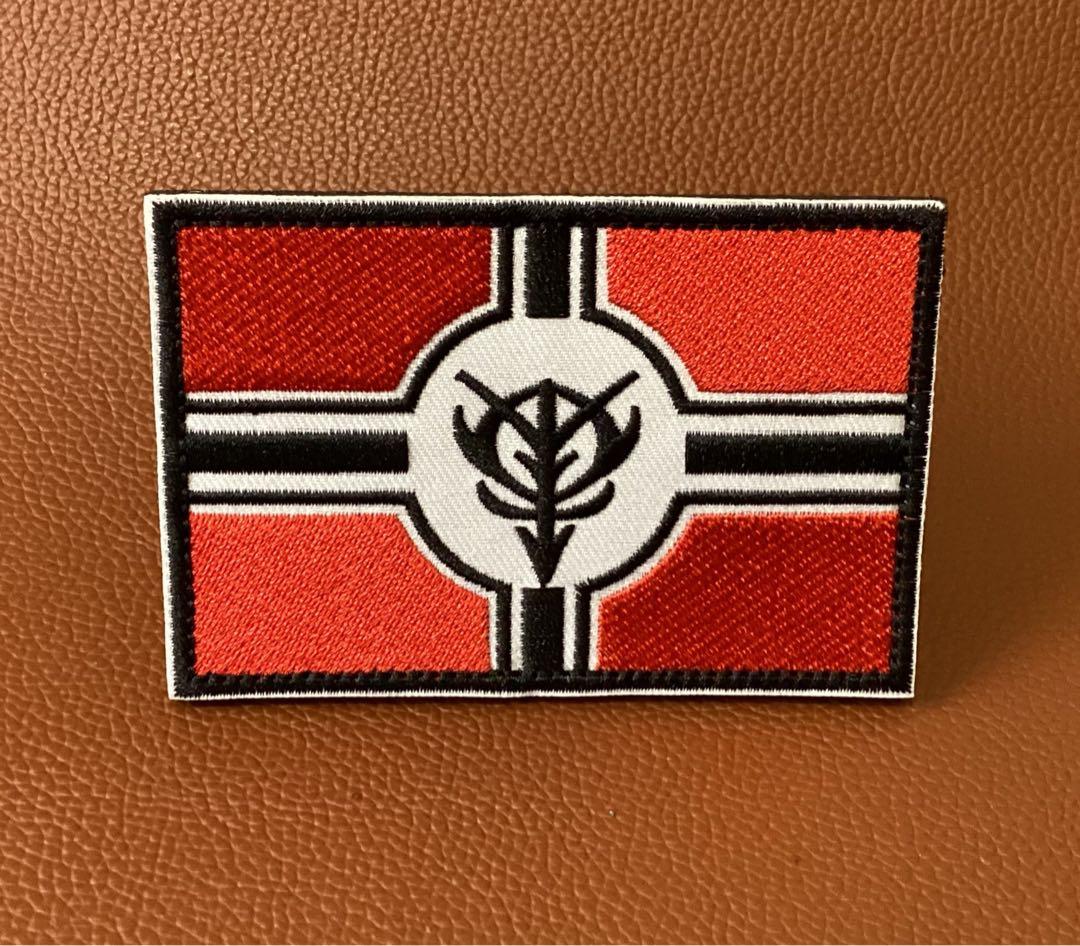 ジオン軍エンブレム刺繍パッチベルクロ ワッペン - メルカリ