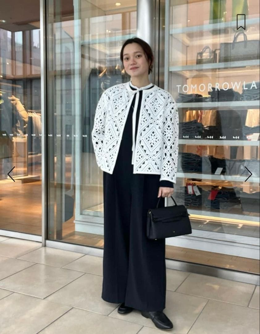 定価1.7万】Ballsey ネイビー ボウタイブラウス 36