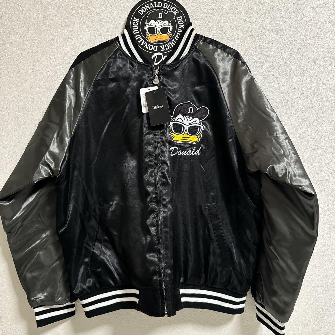 新品未使用】タグ付き ディズニー ドナルド オリジナル スカジャン LL