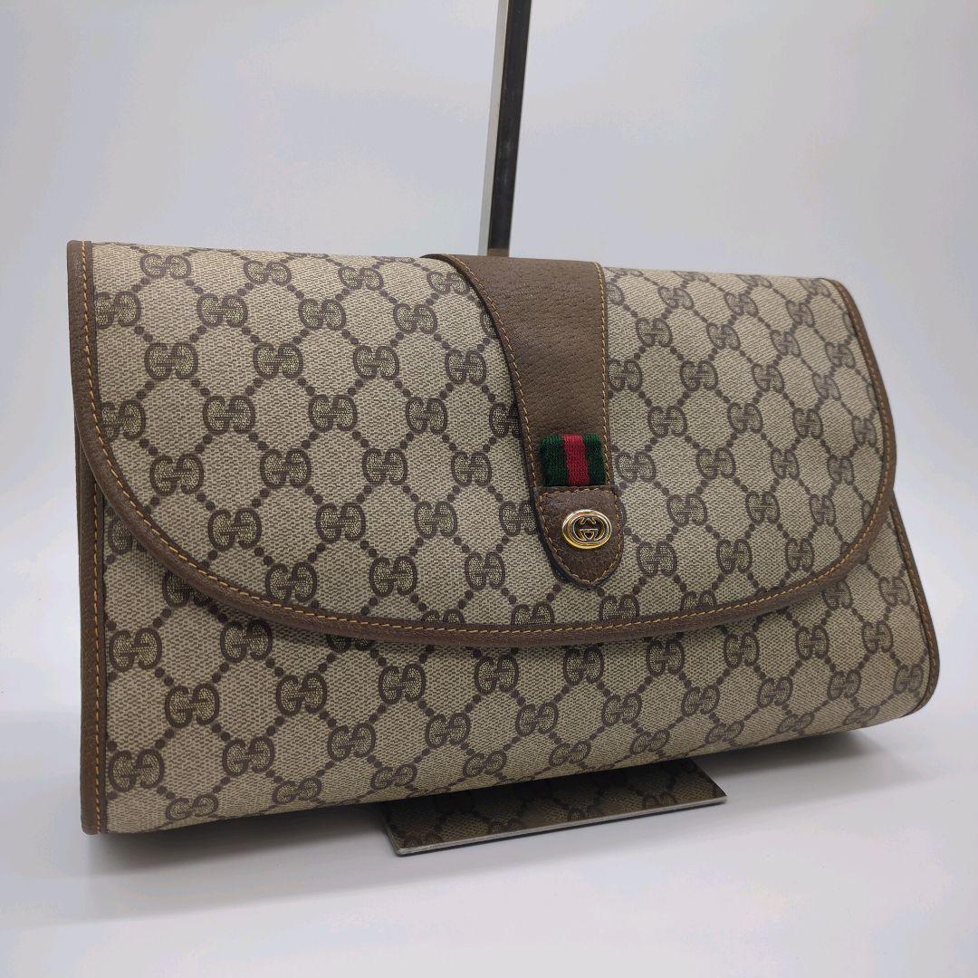 人気モデル・美品】グッチ☆クラッチバッグ スプリーム シェリーライン