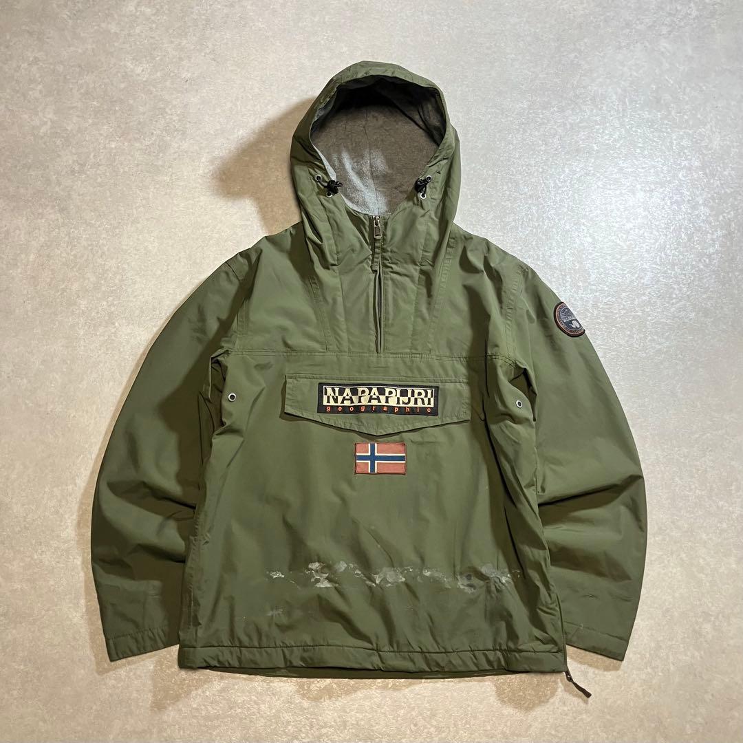 名作 NAPAPIJRI ナパピリ レインフォレスト 裏地付 アノラックパーカー