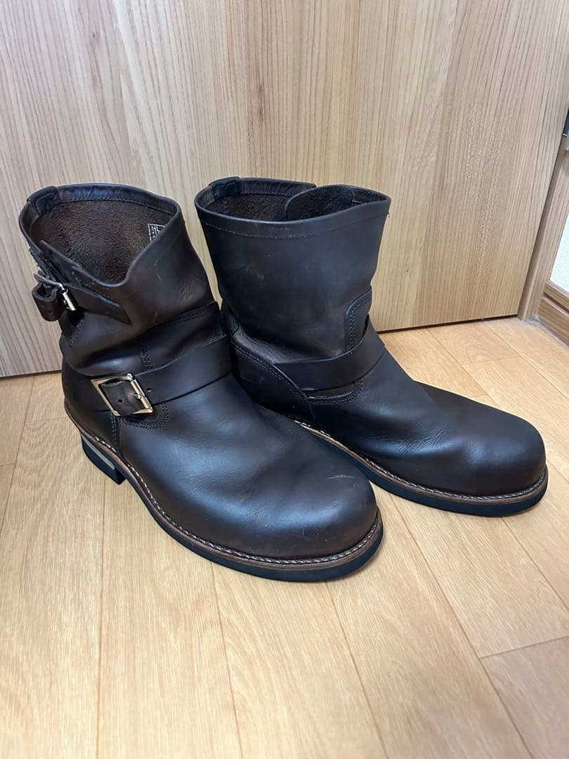 【Hawkins 】エンジニアブーツ 26.5cm 本革 濃茶 美品 廃盤