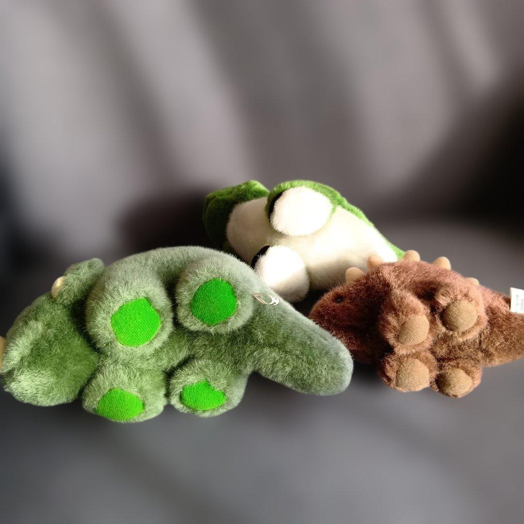 ビンテージ 昭和レトロ MEISEI 恐竜 きょうりゅう ぬいぐるみ 3体