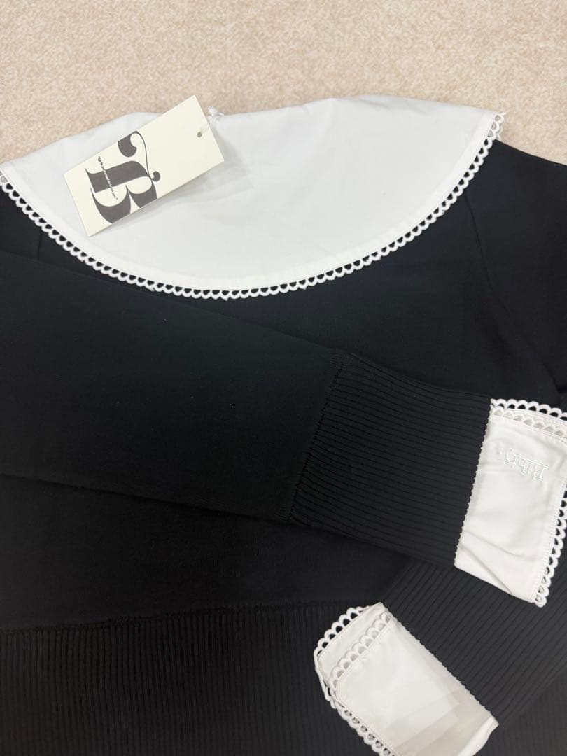 タグ付き新品 bibiy PATTY PILGRIM TOP ニット ブラック - メルカリ