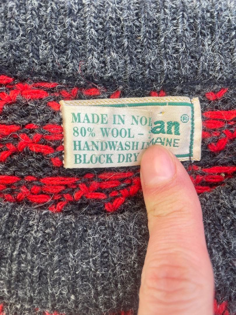 ノルウェー製 80s】エルエルビーン バーズアイニット サイズXL 希少