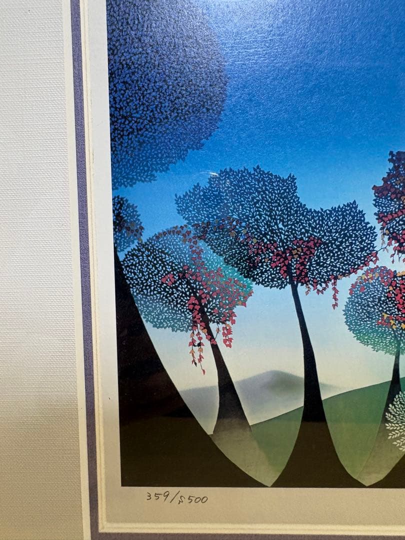 藤城清治 『一輪車のこびと』 359/500 版画