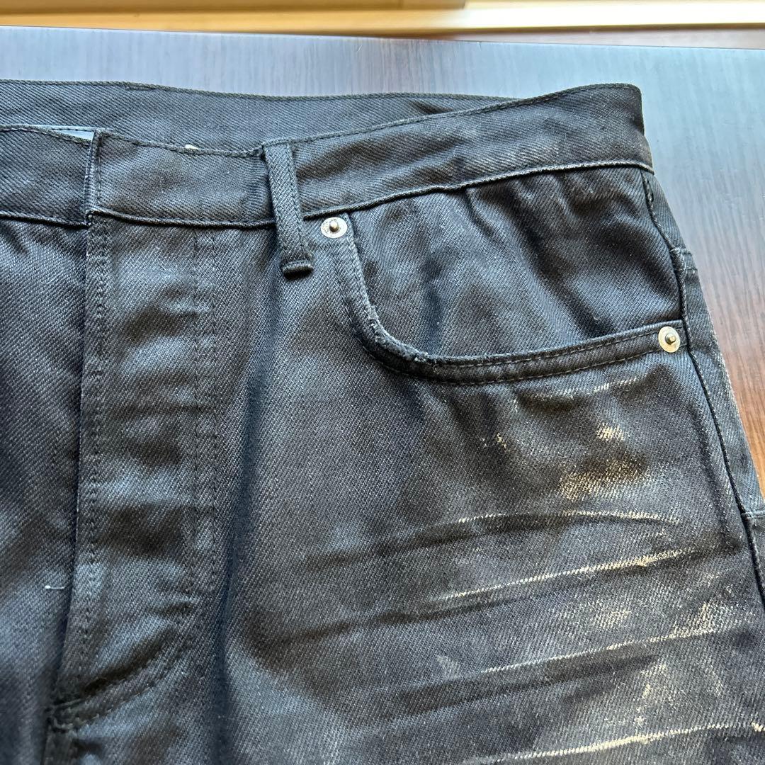 ディオールオム07SSエディ期路面店限定グラファイトコーティングデニム