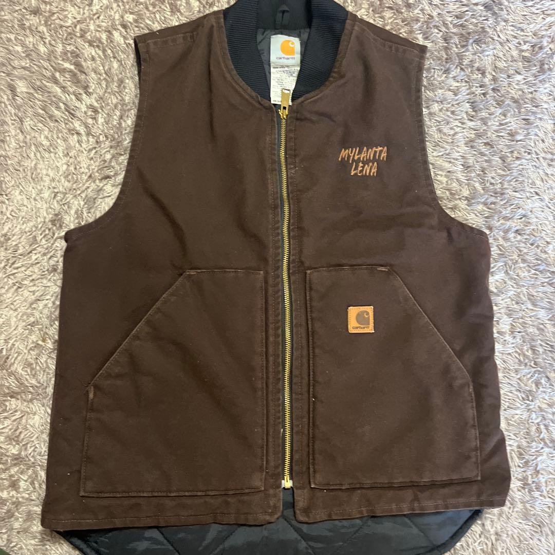 「希少」cathartt ベスト　 V02　ダークブラウン　USA製 中古・古着通販】CarHartt (カーハート) ダックベスト/カーハート/V02