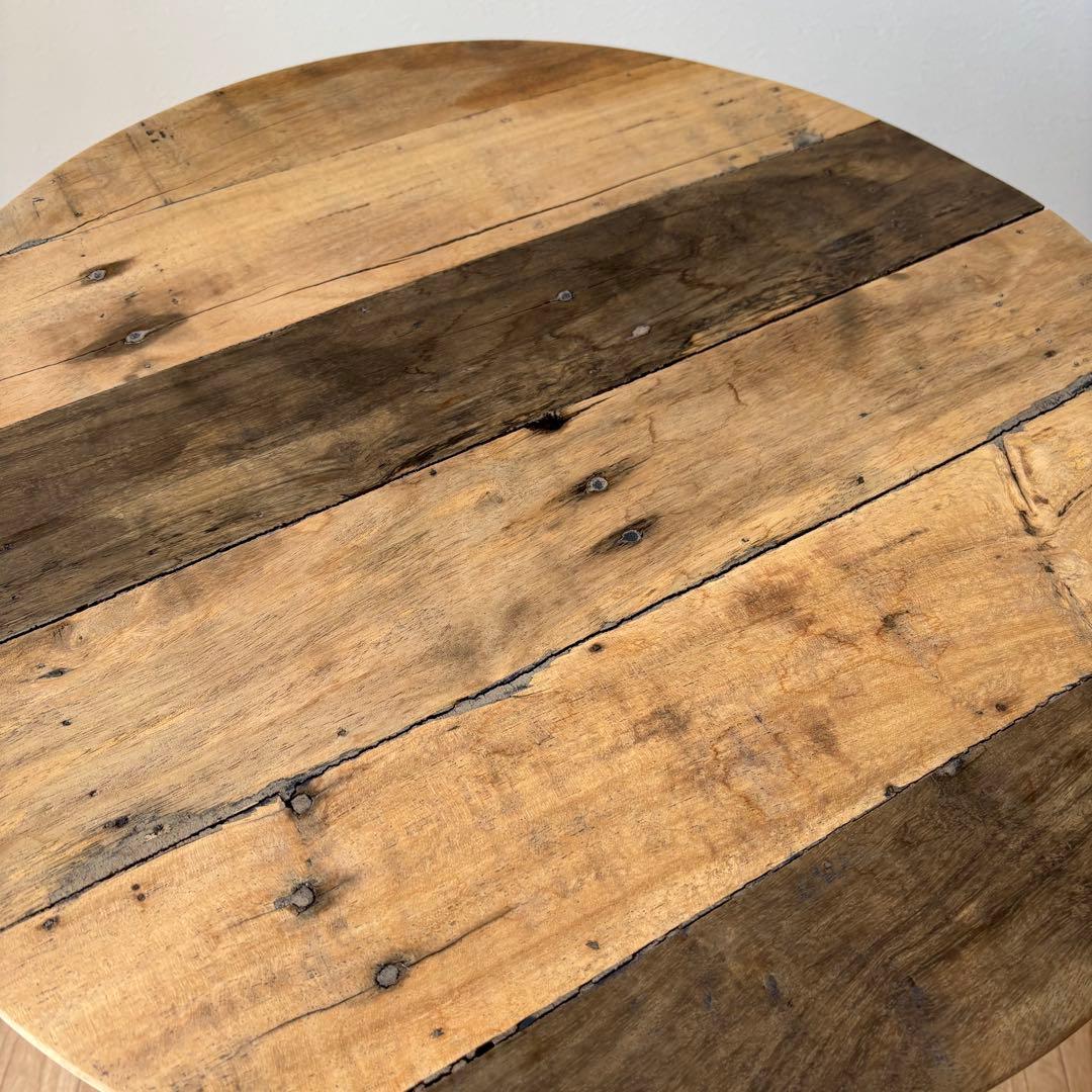 アンティークテーブル 折りたたみ 丸テーブル サイドテーブル