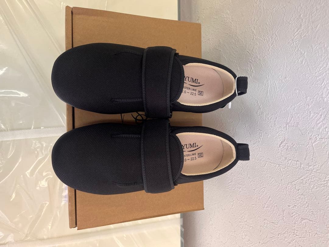 AYUMI 介護用シューズ M 22.0〜22.5cm 黒