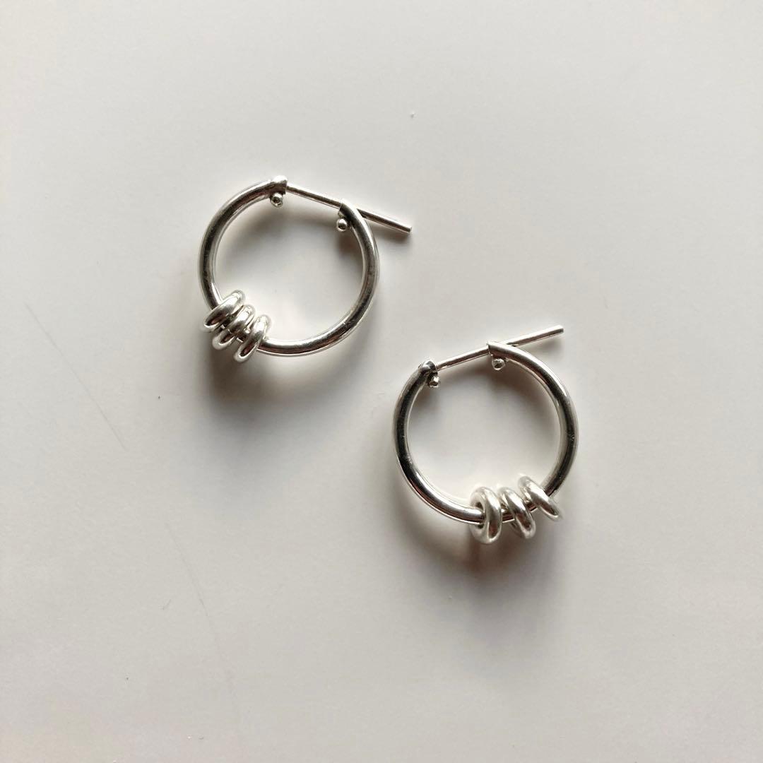 両耳　コムドット　ヤマト着用　ピアス　登坂着用　オールシルバー925 プープ コムドット やまと 着用タイプ!!【ワンポイントパールピアス 1個】の