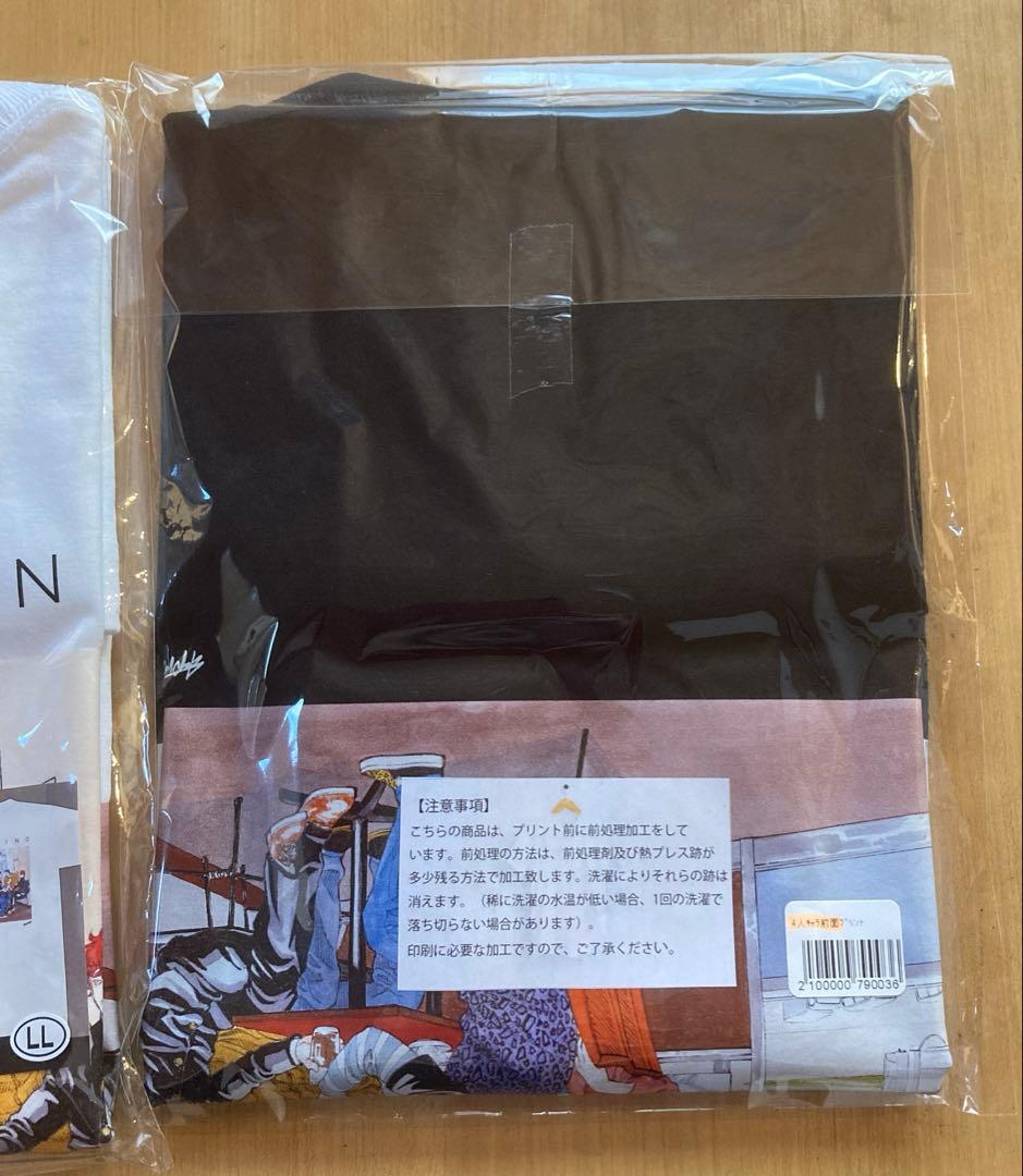 LLsize】ギャングキング 富山空港限定 Tシャツ 黒白 GANGKING