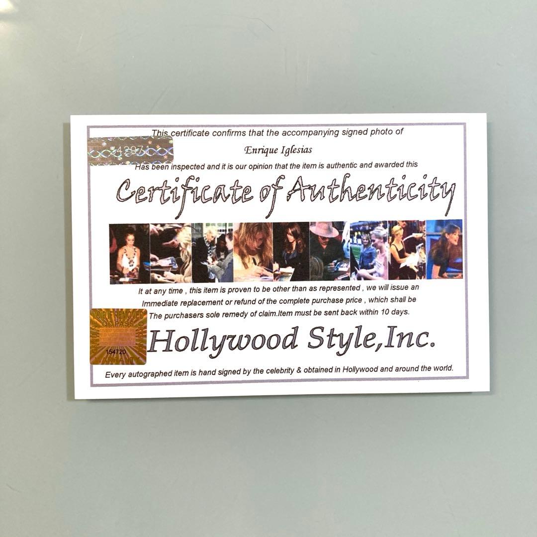 エンリケ・イグレシアス直筆サイン入り超 大型写真…