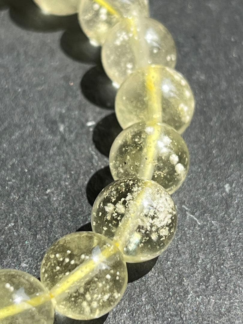 鑑別書付き　リビアングラス　8.9〜9.2㎜　ブレスレット　№3 リビアングラス 稀少な極上グレード【☆流通量僅か