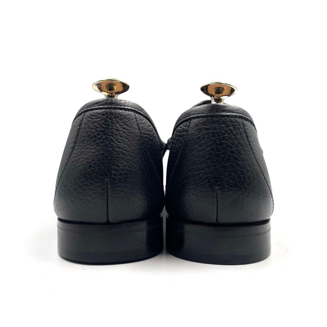 《未使用品》GUCCI グッチ ホースビット ビットローファー 黒系 7 1/2