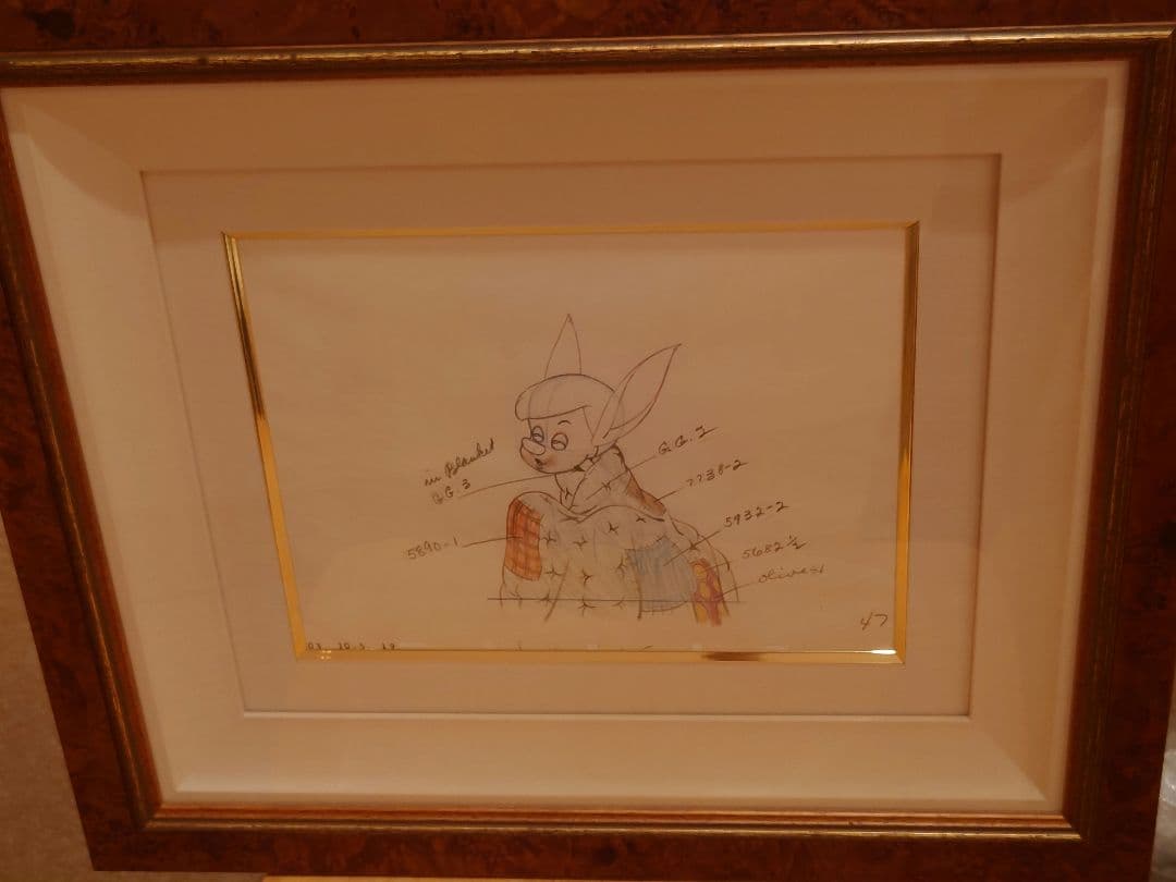 【世界で1枚 激レア】映画ピノキオのドローイング（毛布） 世界で1枚 激レア】映画ピノキオのドローイング（毛布）｜世界で1枚
