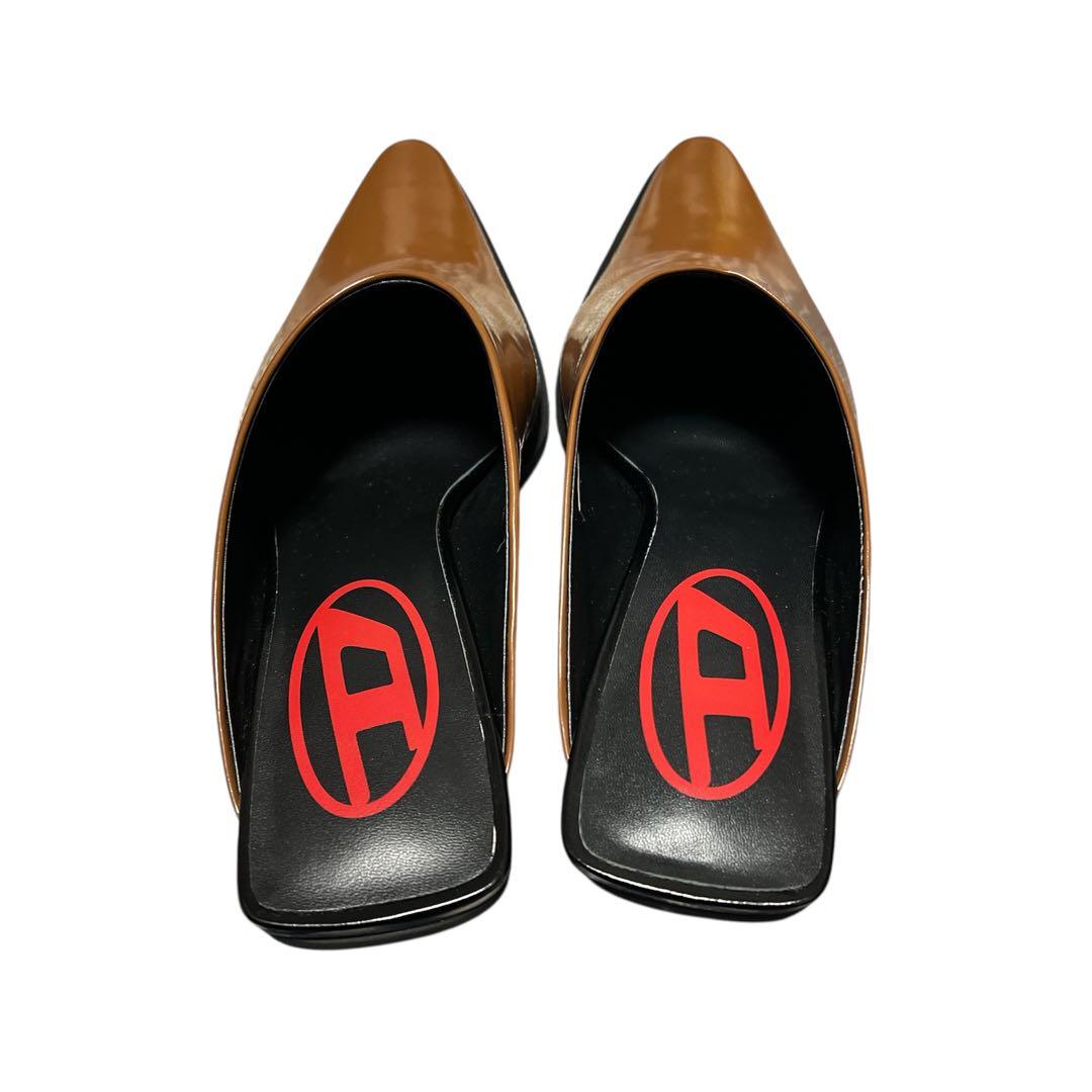 【美品】DIESEL ミュール 本革 キャメル 希少 24.5cm ブラウン