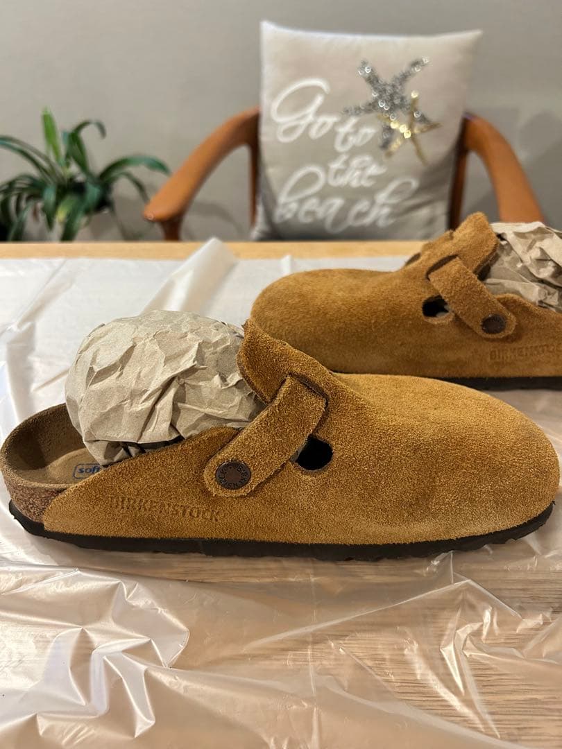 BIRKENSTOCK ボストン スエード ブラウン 22.5cm 35