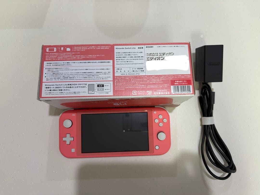 Nintendo Switch Lite ピンク 本体 充電器付き - メルカリ