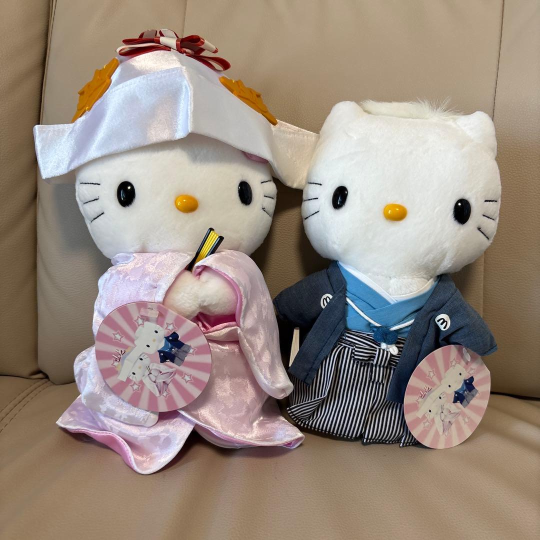 キティちゃん ぬいぐるみとポーチ まとめて ハローキティ ミミィ