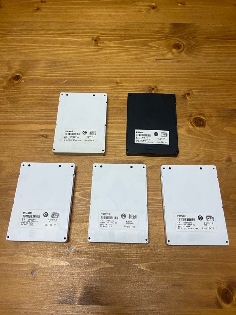 maxell iV 1.0TB カセットハードディスク5個セット