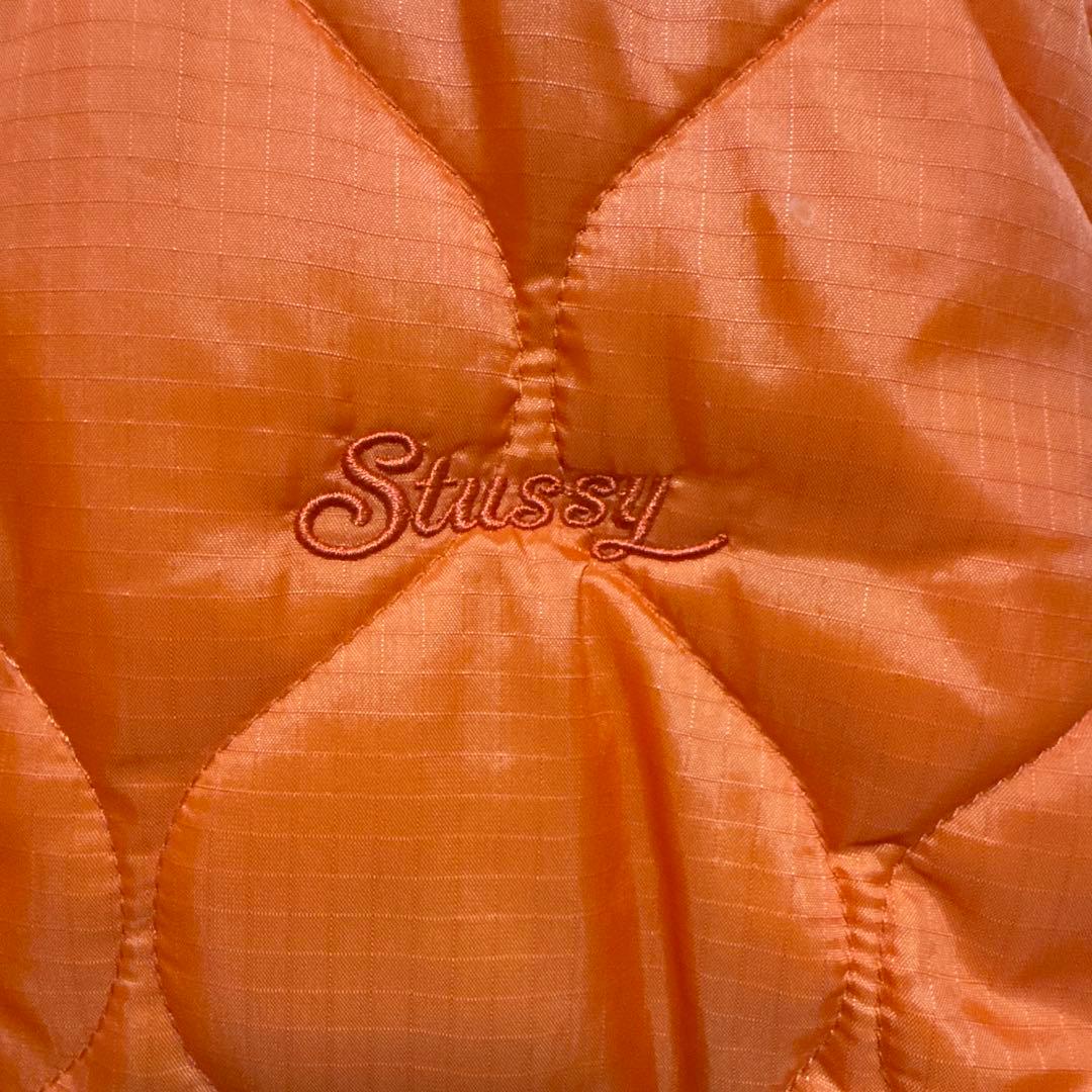 STUSSY ステューシー 刺繍キルティングジャケット ブルゾン - メルカリ