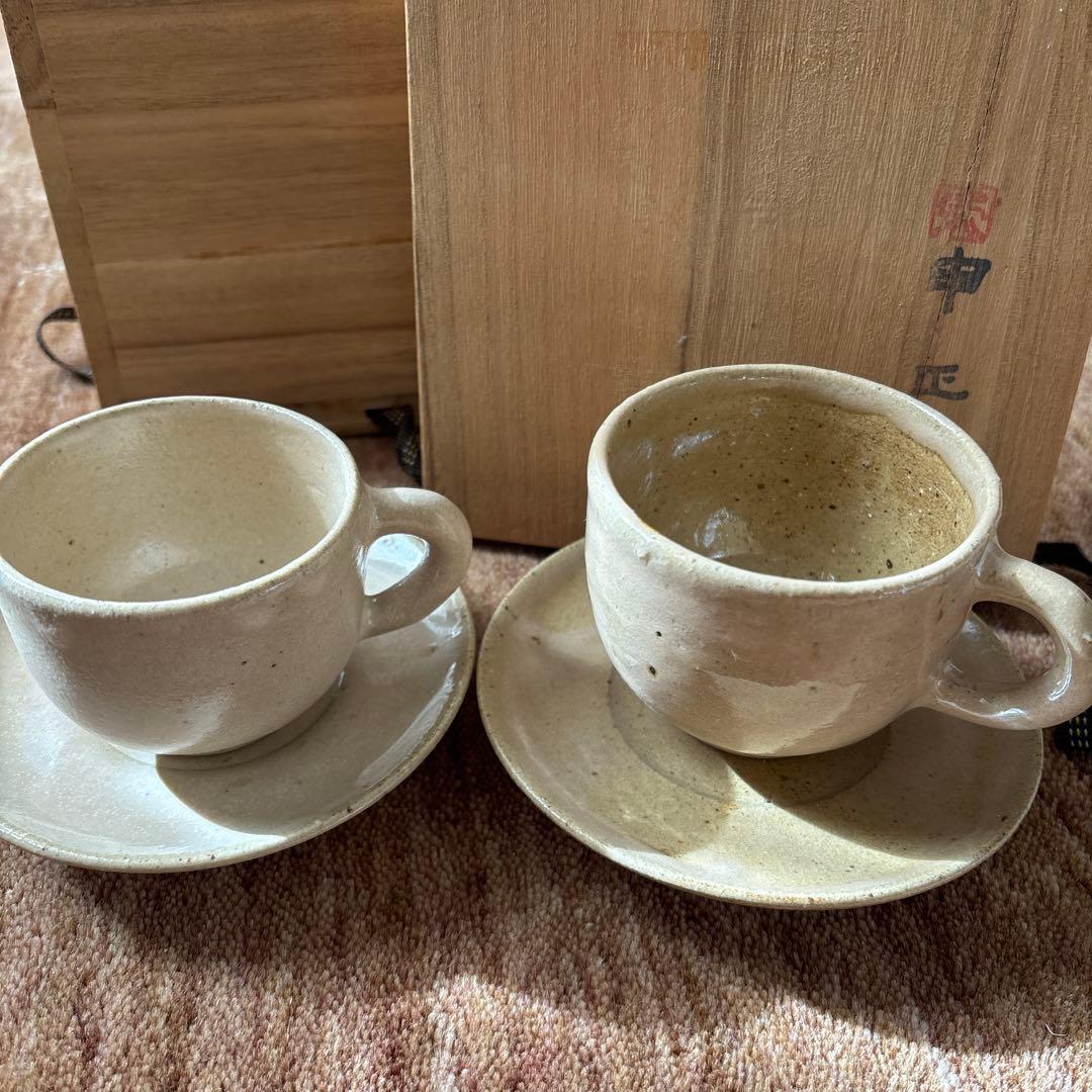 韓国 伝統陶芸家 申正煕 コーヒーカップ共箱