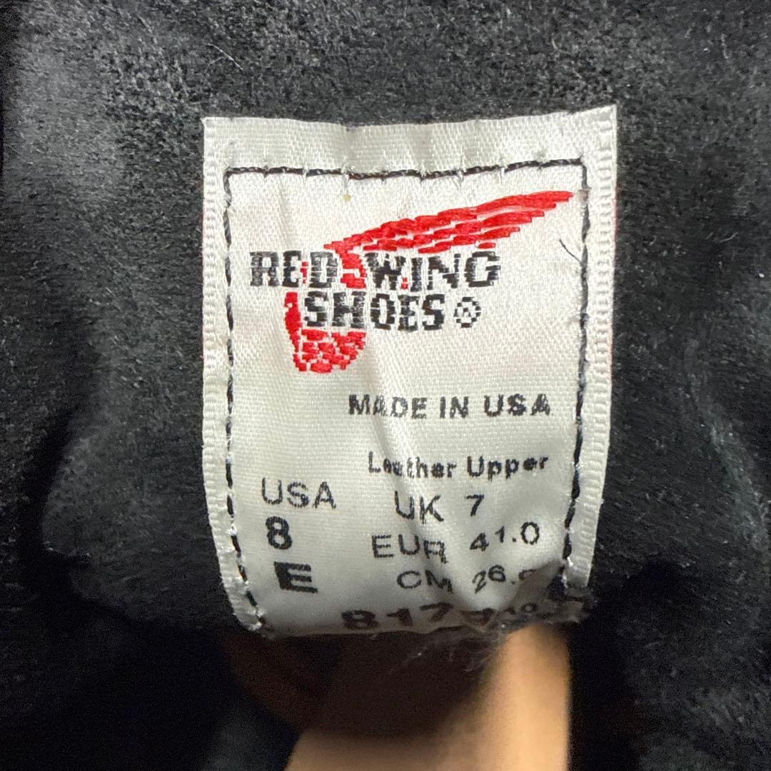 RED WING 8179 黒 モックUS8E USA製 2010年製 箱付き - メルカリ